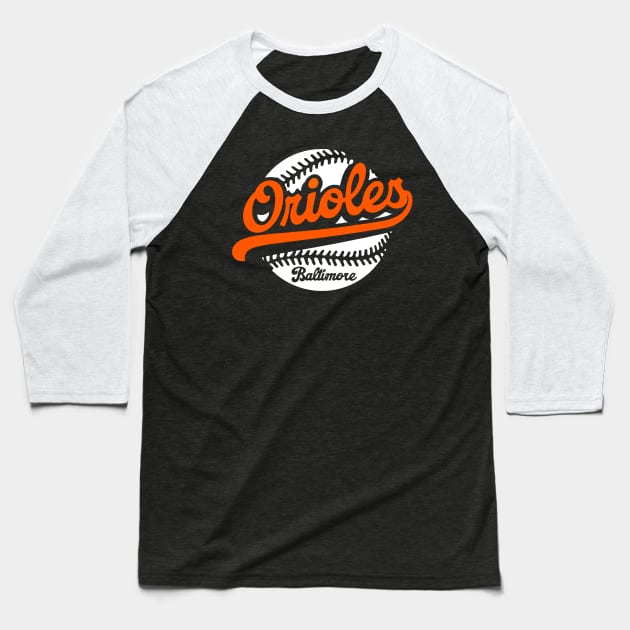 Orioles Classic Baseball T-Shirt by Throwzack